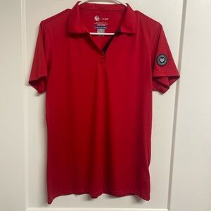 Chick Fil A Employee Uniform Polo Shirt  Restaurant Red Team M CFA